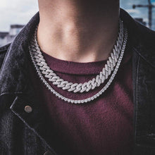 Charger l&#39;image dans la galerie, YOSZO Cuban Link Chain for Men 14mm 6 Times 14K Gold Plated Iced out Lab Diamond Miami Curb Cadenas De Oro Para Hombres Choker for Women with Box Clasp Hip Hop