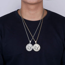 Laden Sie das Bild in den Galerie-Viewer, YOSZO Micropave CZ Iced Out Spinner Tree of Life XO Pendant Necklace Hip Hop Jewelry for Men