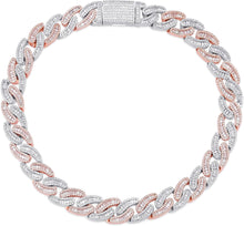 Charger l&#39;image dans la galerie, YOSZO 14mm Iced out 6 Times 14K Gold Filled Custom Baguette Diamond Miami Cuban Link Chain Choker for Men with Box Clasp