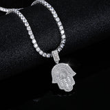 Tennis Necklace 18K White Gold Plated | 4.0mm Round Cubic Zirconia Cut Faux Diamond Tennis Chain for Women and Men