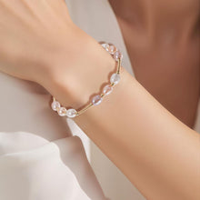 Load image into Gallery viewer, 【Bracelet】Open-Ended Design Copper Bracelet with Three Colors Natural Pearl, Low-Profile Delicate Bracelet for Women