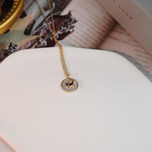 Load image into Gallery viewer, 【Pendant Necklace】 White Shell Disc with Gold-Plated Whale Pendant Necklace, Delicate Chain Jewelry for Ladies