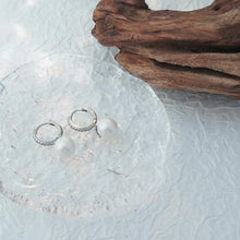 Load image into Gallery viewer, 【Hoop Earrings】Alloy Silver - Plated Pearl Earrings with Zircon Inlaid, Elegant &amp; Delicate for Women