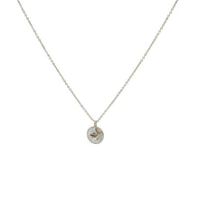 Load image into Gallery viewer, 【Pendant Necklace】 White Shell Disc with Gold-Plated Whale Pendant Necklace, Delicate Chain Jewelry for Ladies