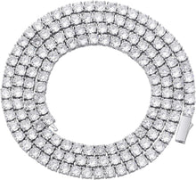 Charger l&#39;image dans la galerie, YOSZO Tennis Necklace for Women Choker Necklace Tennis Chain for Men Silver Chain Diamond Tennis Link Necklace 14K Gold Plated Iced out 1 Row 3/4/5/6mm Cubic Zirconia Necklace