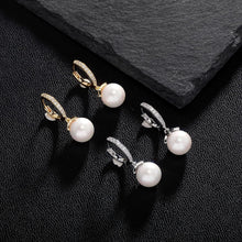 Cargar imagen en el visor de la galería, YOSZO Earrings for Women 18K Gold Plated Pearl Earrings Silver Earrings for Women Heart Earrings Dangle Cartilage Earring