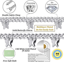 Load image into Gallery viewer, YOSZO 10mm 6 Times Plated Iced out Small Charm Diamond Cuban Link Choker Chain Necklace for Women Novelty Jewelry Gifts