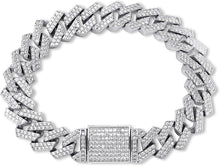 Laden Sie das Bild in den Galerie-Viewer, YOSZO 14mm 6 Times 14K Gold Filled Iced out Lab Diamond Miami Cuban Link Bracelet for Men with Box Clasp Hip Hop