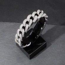 Charger l&#39;image dans la galerie, YOSZO Hip Hop 20mm Miami Cuban Chains Bracelet Iced Out Paved Bling Round CZ for Men