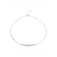Load image into Gallery viewer, 【Necklace】S925 Sterling Silver &amp; Natural Freshwater Pearl Necklace Adjustable Chain Graduated Pearl Jewelry Gift for Ladies