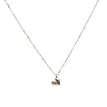 Load image into Gallery viewer, 【Pendant Necklace】Copper Alloy Matte Gold Dual Chain Necklace with Heart Pendant, Geometric Contrast Jewelry Modern Elegance for Women