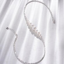 Load image into Gallery viewer, 【Necklace】S925 Sterling Silver &amp; Natural Freshwater Pearl Necklace Adjustable Chain Graduated Pearl Jewelry Gift for Ladies