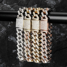 Laden Sie das Bild in den Galerie-Viewer, YOSZO 14mm 6 Times 14K Gold Filled Iced out Lab Diamond Miami Cuban Link Bracelet for Men with Box Clasp Hip Hop