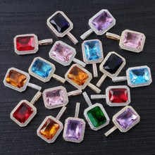 Laden Sie das Bild in den Galerie-Viewer, YOSZO Hip Hop 6 Colors Solitaire Pendant Cubic Zirconia Halo Pendant Necklace with Solid Back…