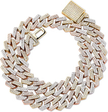 Charger l&#39;image dans la galerie, YOSZO Cuban Link Chain for Men 14mm 6 Times 14K Gold Plated Iced out Lab Diamond Miami Curb Cadenas De Oro Para Hombres Choker for Women with Box Clasp Hip Hop