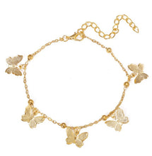 Load image into Gallery viewer, Bohemian Gold Silver Color Butterfly Fashion Anklets for Women Summer Beach Ankle Bracelet Foot Chain Jewelry