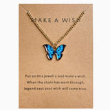 Cute Butterfly Pendant Necklace For Women Simple Ins Clavicle Chain Item Jewelry Korean Fashion Necklace Jewelry Gifts