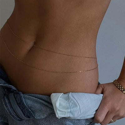 Europe and America Fashion Long Chain Waist Chain Jewellery Women Sexy Charm Accessories Beach Party Jewelry Handmade DIY Chain