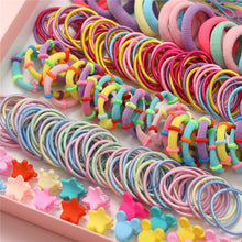 Load image into Gallery viewer, Fashion 100/1000Pcs Colorful Hair Bands Cute Girls Women Elastic Rubber Band Scrunchies Ponytail Holder Gum Hair Accessories