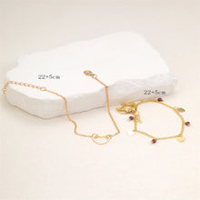 Load image into Gallery viewer, Gold Color Heart Anklet Multilayers Adjustable Anklet For Women New Fashion Summer Bracelet On Foot Beach Party Leg Chains