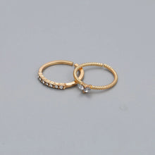 Load image into Gallery viewer, Fashion trendy gold plated rings