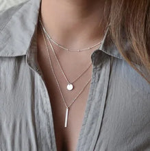 Load image into Gallery viewer, Multilayer Necklaces &amp; Pendants For Women Gold Color Long Chains Choker Female Pendant Necklace Fashion Jewelry Collier Femme