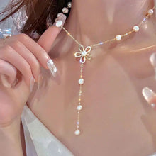 Load image into Gallery viewer, New Beads Women&#39;s Neck Chain Kpop Pearl Choker Necklace Gold Color Goth Chocker Jewelry On The Neck Pendant