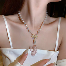 Load image into Gallery viewer, New Beads Women&#39;s Neck Chain Kpop Pearl Choker Necklace Gold Color Goth Chocker Jewelry On The Neck Pendant