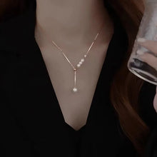 Load image into Gallery viewer, New Beads Women&#39;s Neck Chain Kpop Pearl Choker Necklace Gold Color Goth Chocker Jewelry On The Neck Pendant