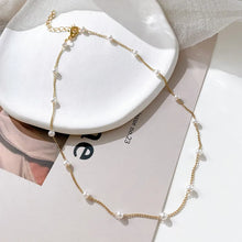 Load image into Gallery viewer, New Beads Women&#39;s Neck Chain Kpop Pearl Choker Necklace Gold Color Goth Chocker Jewelry On The Neck Pendant