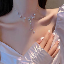 Load image into Gallery viewer, New Beads Women&#39;s Neck Chain Kpop Pearl Choker Necklace Gold Color Goth Chocker Jewelry On The Neck Pendant