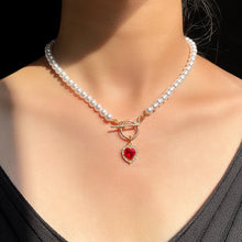 Load image into Gallery viewer, New Beads Women&#39;s Neck Chain Kpop Pearl Choker Necklace Gold Color Goth Chocker Jewelry On The Neck Pendant