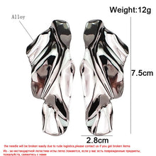 Charger l&#39;image dans la galerie, New Exaggerated Long Hanging Earrings for Women Big Twisted Metal Dangle Earrings Cool Fashion Trendy European Ear Jewelry