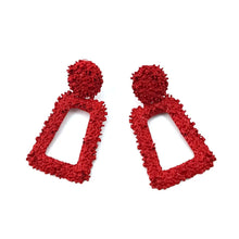 Charger l&#39;image dans la galerie, New Hollow Geometric Trapezoid Drop Earrings for Women Personality Punk Carved Metal Brincos Jewelry Hyperbole Trendy Gift