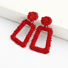 Charger l&#39;image dans la galerie, New Hollow Geometric Trapezoid Drop Earrings for Women Personality Punk Carved Metal Brincos Jewelry Hyperbole Trendy Gift
