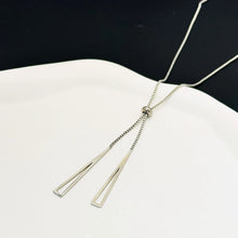 Load image into Gallery viewer, New Korea Trendy Geometric Triangle Pendant Necklace for Women Charm Stainless Steel Adjustable Chokers Jewelry Gift