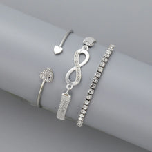 Charger l&#39;image dans la galerie, Boho Summer Five-Pointed Star Small Daisy Pearl Bracelet Eight-Piece Set for Fashion Woman Adjustable Charm Bangle Jewely GIft
