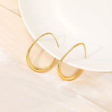 Laden Sie das Bild in den Galerie-Viewer, 2-Piece Set of Oval Earrings, Simple Earrings, Personalized Earrings