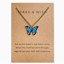 Laden Sie das Bild in den Galerie-Viewer, New Creative Simple Fashion NecklaceTemperament Cute LadiesNecklace Jewelry Retro Multicolor Butterfly Necklace