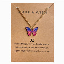 Laden Sie das Bild in den Galerie-Viewer, New Creative Simple Fashion NecklaceTemperament Cute LadiesNecklace Jewelry Retro Multicolor Butterfly Necklace