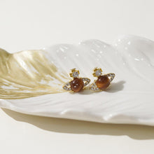 Load image into Gallery viewer, 【Stud Earrings】Gold-Plated Saturn-Style Studs - Delicate Gifts for Girlfriend