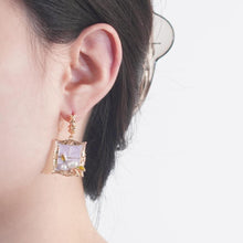 Load image into Gallery viewer, 【Drop Earrings】Purple French Court Style Earrings with Pearl Decorated, Romantic &amp; Elegant for Women