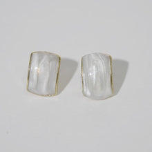 Load image into Gallery viewer, 【Stud Earrings】Glittery Resin in Purple, Red, White &amp; Blue-Gray - for Daily Wear