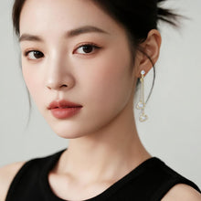 Load image into Gallery viewer, 【Clip Earrings】Golden Clip Earring with Shining Zircon, Skin-Friendly Earrings for Women, Fashion Accessory for Everyday Wear