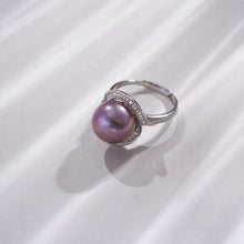 Load image into Gallery viewer, 【Ring】Purple Natural Freshwater Pearl Ring, Office-Style Elegant Accessories, Designed Exclusively for Women