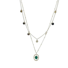 Load image into Gallery viewer, 【Pendant Necklace】 Asymmetric Chain Design with Tiger Eye Pendant Necklace for Elegant Women