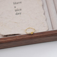 Load image into Gallery viewer, 【Open Ring】Gold/Silver Plated Copper Alloy Rings with Yellow/Green Square Zircon, Chic Daily Jewelry for Women