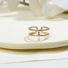 Load image into Gallery viewer, Gold-Plated &amp; Silver Open Ring Set - Double Layer Elegant Minimalist Rings for Women