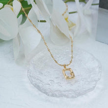 Load image into Gallery viewer, 【Pendant Necklace】 Silver-Tone Copper Beaded Chain Pendant Necklace - Clean Layered Jewelry, Natural Elegance for Women