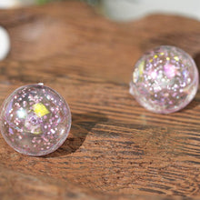 Load image into Gallery viewer, 【Stud Earrings】Pink Sparkle Clear Sphere Dreamy Crystal - Like Earrings